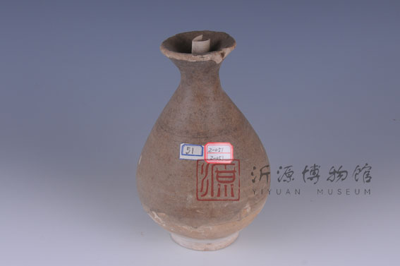 宋褐釉弦纹玉壶春瓷瓶