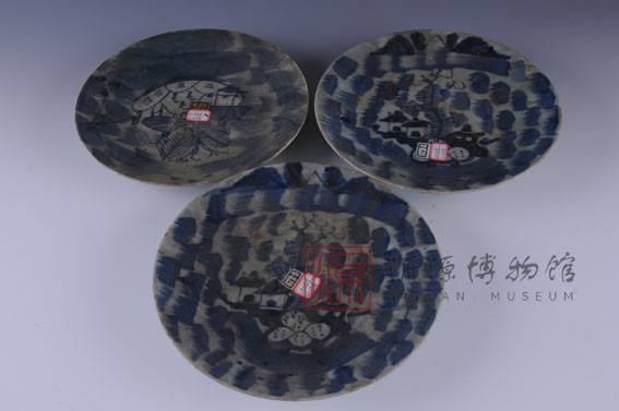 清仿成化青花大盘