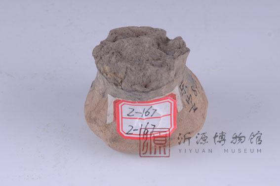 西周褐陶拍（残）