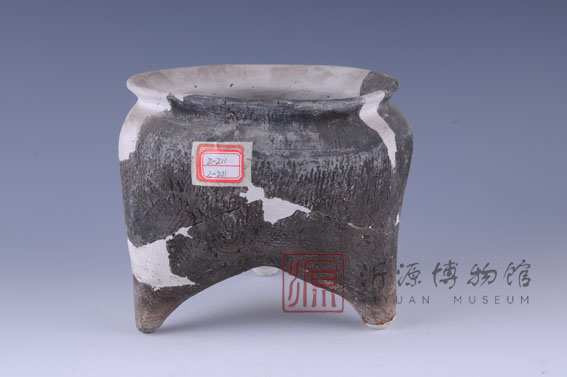 春秋绳纹灰陶鬲