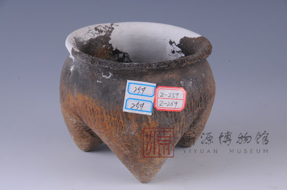 西周绳纹灰陶鬲