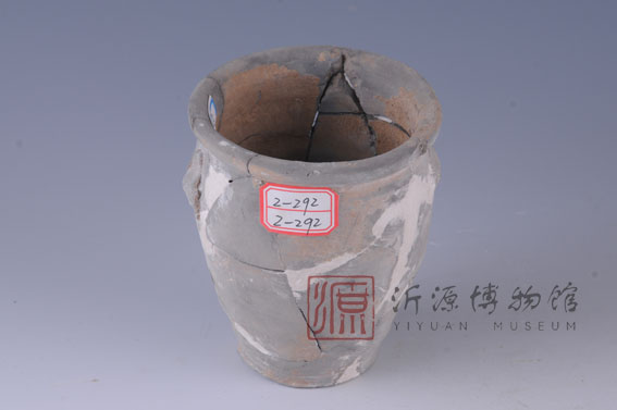 汉灰陶杯