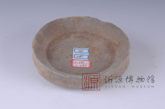 战国灰陶豆盘