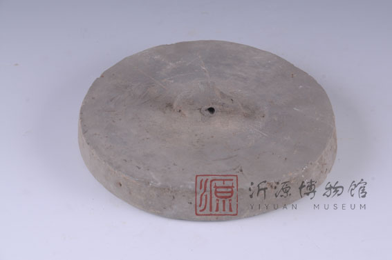 汉灰陶器物盖