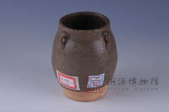 宋褐釉四系瓷罐