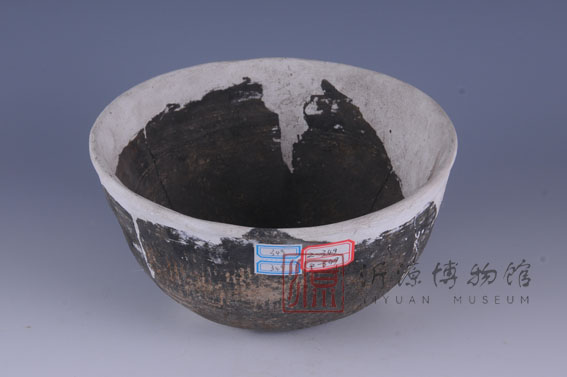 西周绳纹灰陶碗
