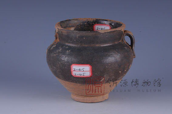 元酱釉二系瓷罐