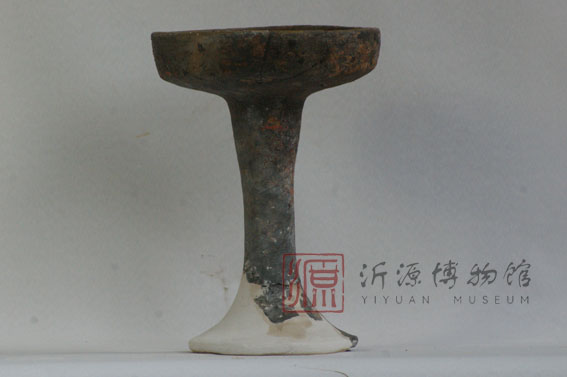 战国彩绘陶豆