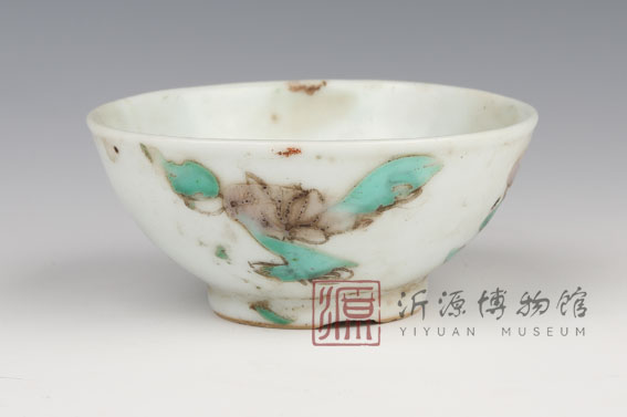 清四季花茶碗