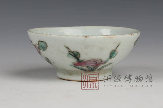 清四季花茶碗