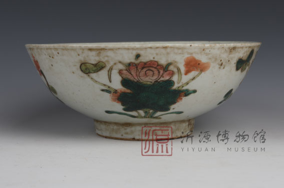 清四季花瓷碗