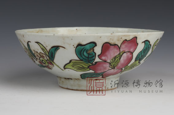 清四季花瓷碗