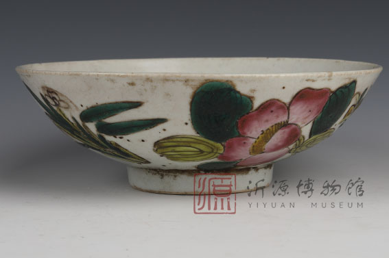 清四季花瓷碗
