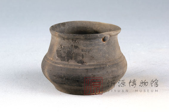 新石器时代龙山文化堆加纹蛋壳黑陶杯
